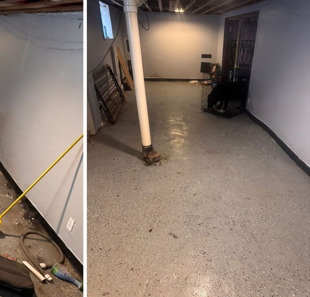 Basement after cleaning